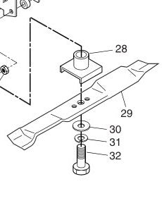 850977 BLADE ADAPTER 581547901 REFERENCE 28 SHOWN IN IMAGE AYP