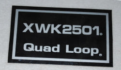 800006   XWK2501 QUAD LOOP DECAL  DIXIE CHOPPER WH2
