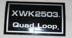 800011   XWK2503 QUAD LOOP DECAL   DIXIE CHOPPER WH2