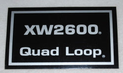 800016   XW2600 QUAD LOOP DECAL   DIXIE CHOPPER WH2
