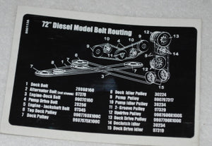 800058A   LT60 BELT ROUTE   DIXIE CHOPPER WH2