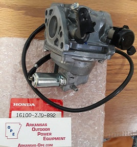 16100-ZJ0-892  CARBURETOR ASSEMBLY  HONDA