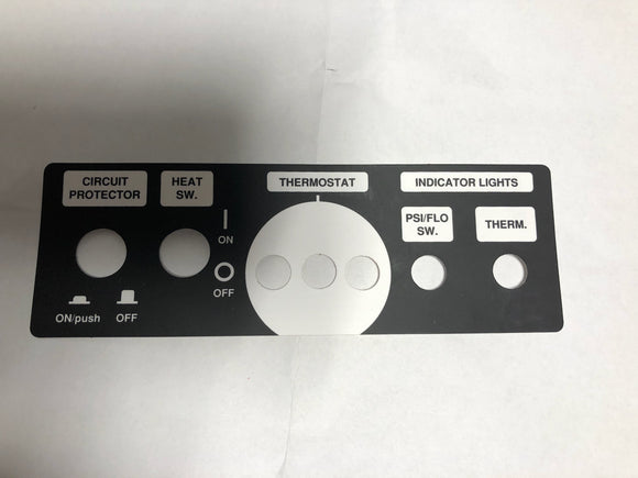 777660 DECAL, CONTROL PANEL