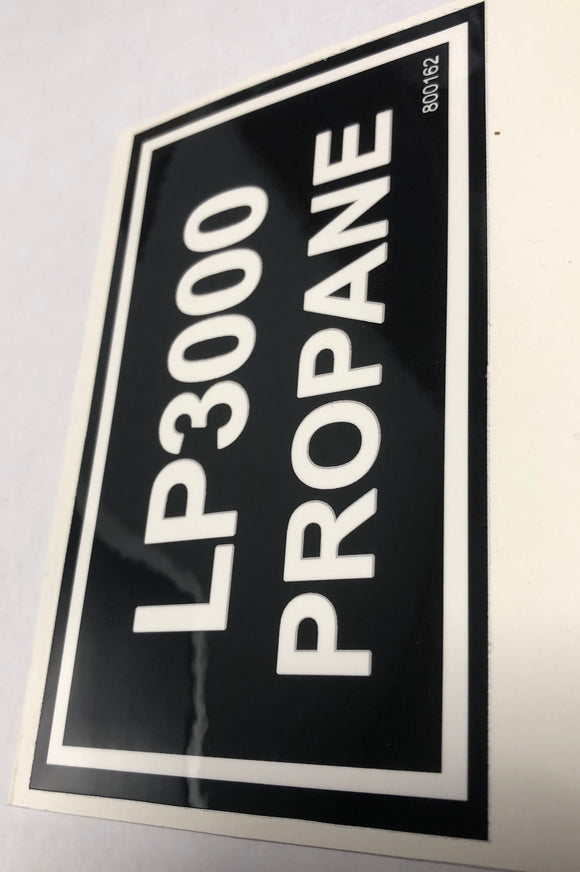 800162 DECAL LP3000 PROPANE DIXIE CHOPPER WH2