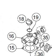 0480350300 O-RING FOR CAP 0631211100 FLOODING CAP USED ON  205S, 305B/R, 60TD/H, 40TD306B/H/R O-RING REFERENCE 19 ONLY FOR CENTRIFUGAL PUMPS AND OTHERS