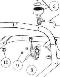 NORTHSTAR COMBINATION LEVER ASSEMBLY 72110-T0110 REFERENCE 8 SHOWN NORTHSTAR COMPACTOR TAMPER