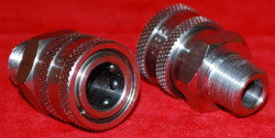 777422 QUICK COUPLER 3/8 NPT MALE STAINLESS STEEL NORTHSTAR TWO SHOWN SOLD EACH