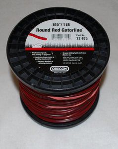 TRIMMER LINE 23-705 .105" GAUGE 1 POUND SPOOL RED GATORLINE