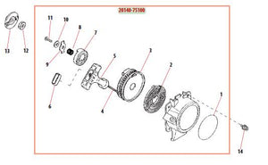 20140-75100 RECOIL STARTER SHINDAIWA