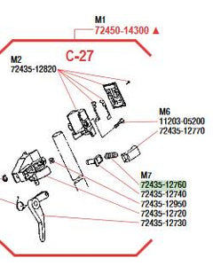 72435-12760 SPRING SHINDAIWA