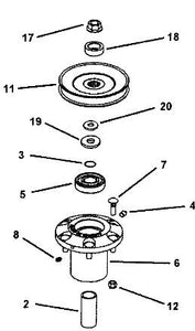 7029245 7029245YP 29245 REFERENCE 11 SHOWN PULLEY SNAPPER