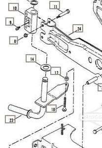 7041251 SPINDLE RIGHT SIDE REFERENCE 23 SHOWN SNAPPER