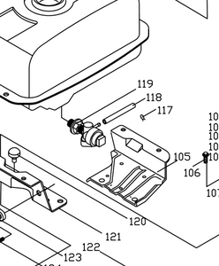 SPE175-105 FUEL TANK BRACKET SUMEC