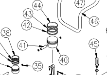 AB9020055 PISTON RING #44 NORTHSTAR