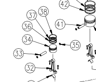 AB9020053 PISTON RING #37 NORTHSTAR