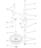 TORO 132-9425 PULLEY, FLAT IDLER  REPLACES TORO 116-4668  FM861